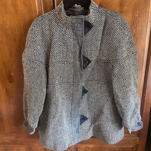 Henry White Dublin Tweed Women’s Herringbone Jacket Fisherman Outdoor Sz 10 - Picture 1 of 16